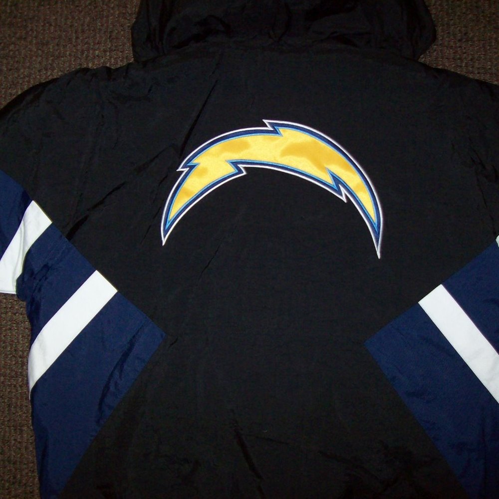 CHARGERS NFL STARTER Hooded Half Zip Jacket
